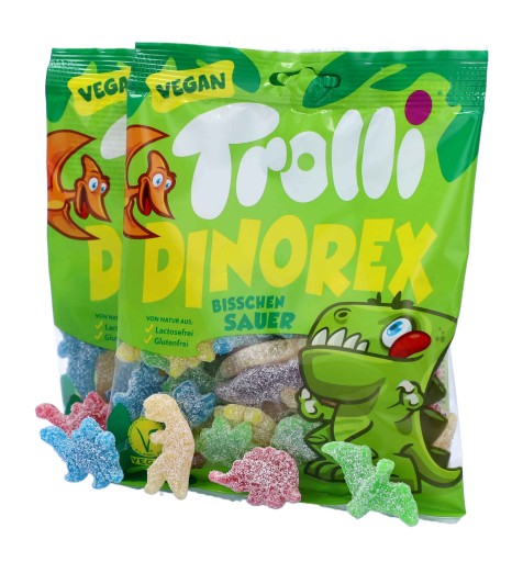 TROLLI DinoRex kyslé Dinosaurs ovocné želé 150g