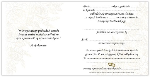 POZVÁNKY NA 30. VÝROČIE SVADBY, PERLOVÁ SVADBA