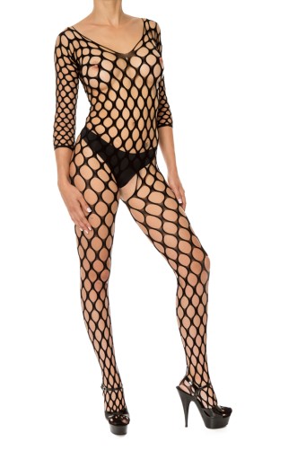 SEXY BODYSTOCKING ROZTOMNÁ RYBIČKA S VEĽKÝMI OČAMI
