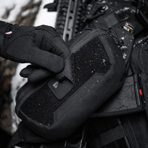 Náplasť Emblem AR-15 223/5,56 laserom rezaná čierna/sivá M-Tac