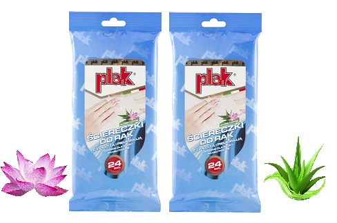 Utierky na ruky PLAK ALOE VERA ČISTIA A STAROSTLIVOSŤ