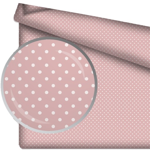 Bavlnená plachta 40x90 do kolísky s gumičkou, gropud bodky