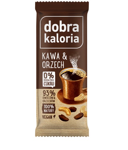 Dobrá kalorická tyčinka Coffee & Orech 35g
