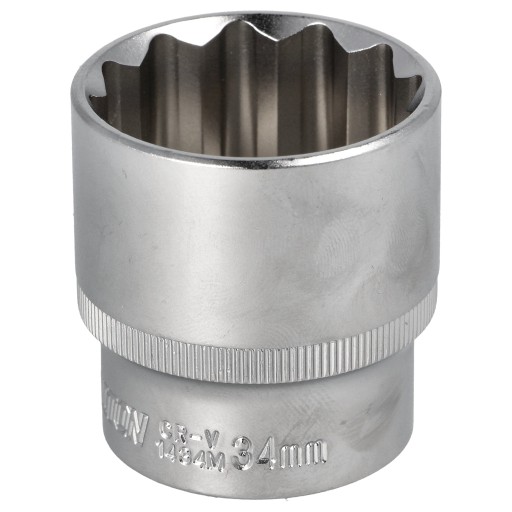 Zástrčka nástrčného kľúča 34 MM 1/2 CrV HONITON 12-KĄ