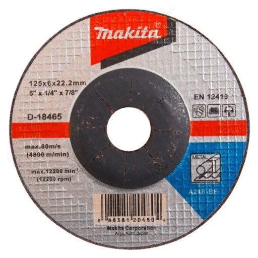 MAKITA D-18465 BRÚSNY KOTÚČ KOVOVÝ 125x6mm