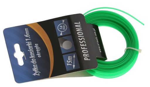 VNÚTORNOSŤ ŽIAZAČA 1,6 mm x 15 m KRUHÁ VLASTNOSŤ KOSAČKY