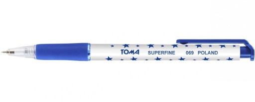 TOMA SUPERFINE 069 AUTOMATICKÉ GULIČKOVÉ PERO S HVIEZDAMI MODRÁ