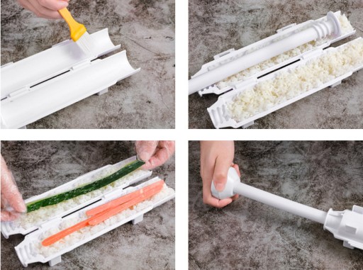 STROJ NA VÝROBU SUSHI TRUBIEK BAZOOKOVÝ VALEC
