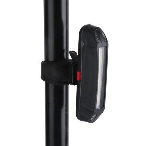 LED zadné vodeodolné USB cyklo svetlo - VÝKONNÉ