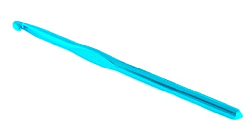 Háčik na háčkovanie z eloxovaného hliníka / 6,5 mm