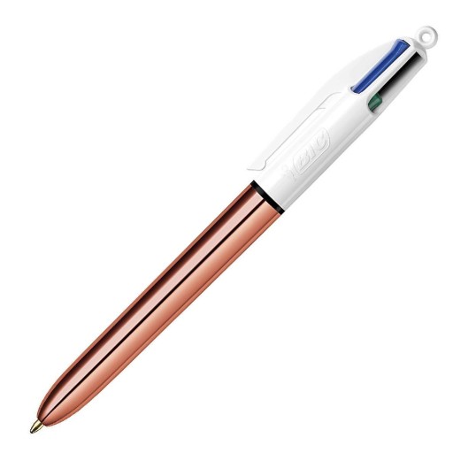 BIC 4COLORS ROSE GOLORS AUTOMATIC GALLPEN 4 COLORS SCHOOL 4V1 ROSE