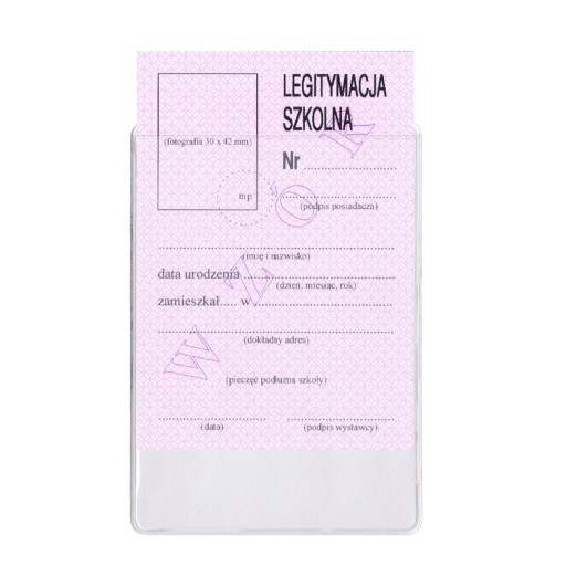 Vreckové puzdro, obal na školský občiansky preukaz, 7,7 x 10,8 cm