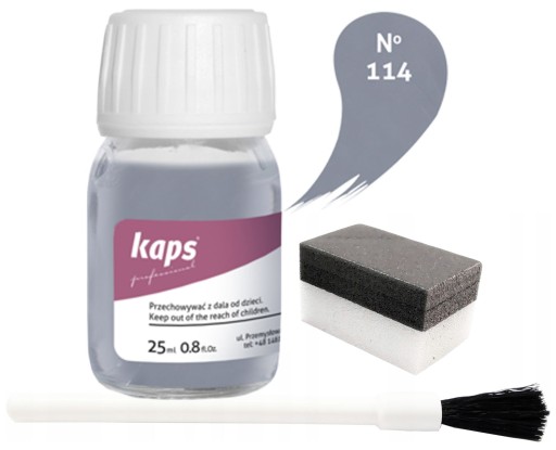 NÁTER NA KOŽNÚ RENOVÁCIU KOŽENÉHO ČALÚNENIA VOLANTU SVETLO SIVÁ KAPS #114