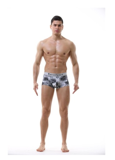 SEXY PÁNSKE JEMNÉ VZOROVANÉ BOXERKY XL