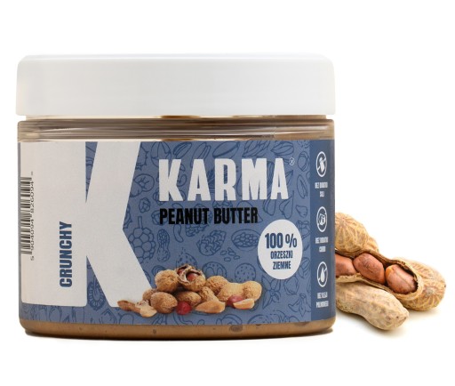 ARAŠIDOVÉ MASLO chrumkavé S KÚSKAMI ORIEŠKOV PRÍRODNÁ PASTA FOOD 250G