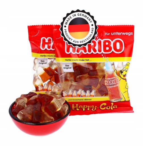 HARIBO Fruit Jelly Bears Happy Cola 100g DE