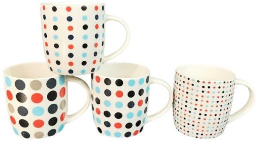 HRNČEK 360ml DOTS MIX vzory