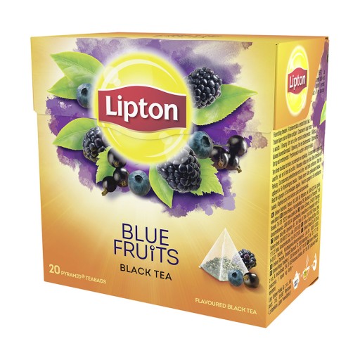 LIPTON čierny ovocný čaj BLUE FRUITS 20T