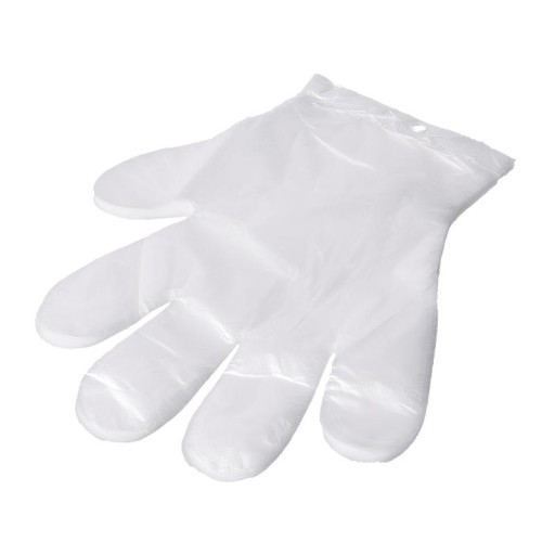 HDPE fóliové rukavice 100 ks. Veľkosť M