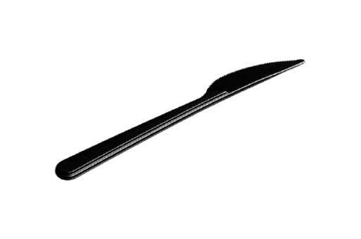 OPÄTOVNE POUŽITEĽNÉ NOŽE ČIERNA 18CM 50 KS