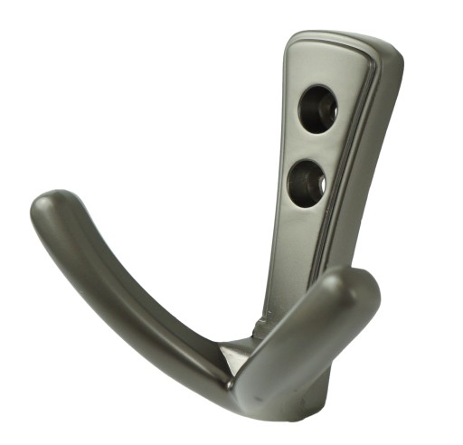 Dvojitý vešiak Anchor, zamak, skrutkovaný, šedý
