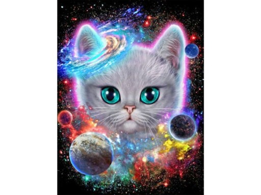 Diamantové vyšívanie CATS DIAMOND PAINTING 5D mozaikový diamantový rezací papier