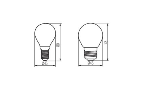 XLED E27 G45 žiarovka 6W = 60W 810lm 4000K