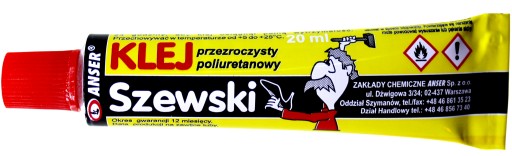 STRELECKÉ LEPIDLO NA OBUV, PLST, KOŽA, SKLO, GUMA 20 ml