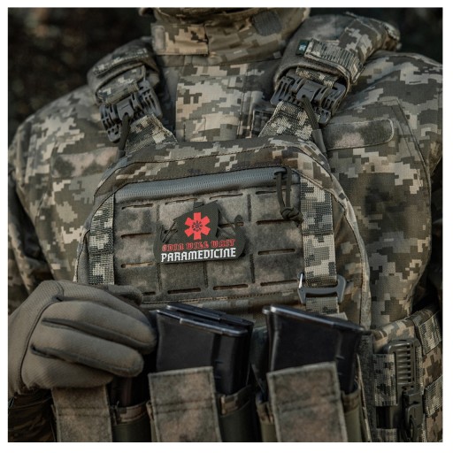 Nášivka na suchý zips VIKING EVAC M-TAC DRAKKAR LOĎ PARAMEDYK MORALE ZELENÁ