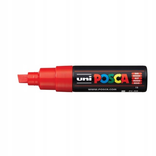 MAZAK FLIP-FELLER UNI POSCA PC-8K ČERVENÁ