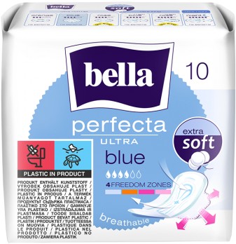 Bella Perfecta Ultra Blue hygienické vložky 10 ks. ULTRA TENKÝ