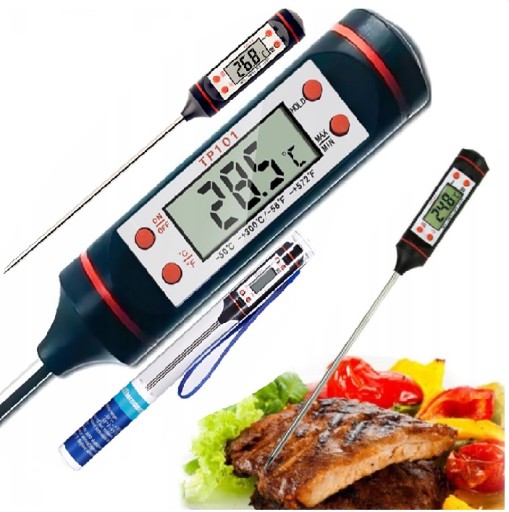 DIGITÁLNY LCD KUCHYŇSKÝ TEPLOMER SONDA NA MÄSO VÍNO