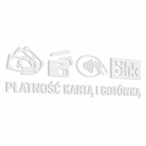 Nálepka - Platba kartou a v hotovosti 6x20