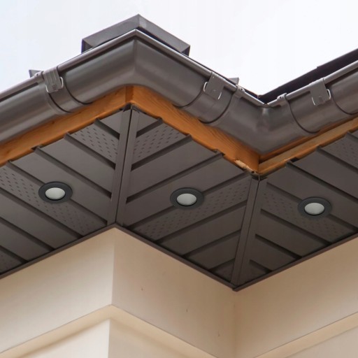 Hermetické halogénové očko pre Soffit White IP44 + GU10 + zásuvka