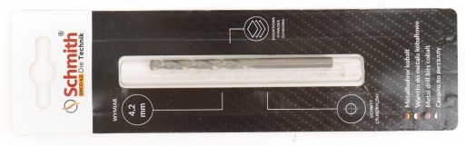 KOBALTOVÝ KOVOVÝ VRTÁK 4,2mm HSS-Co PRE LIATINU SILNÝ SCHMITH