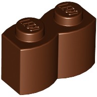 LEGO 30136 PALISADE 1x2 hnedá (10g) 12 ks.