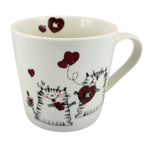 KERAMICKÝ HRNČEK S ROZTOMNÝMI MAČKAMI 400ML