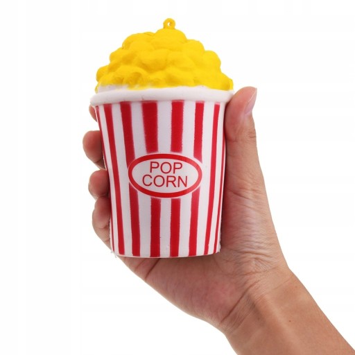 VEĽKÉ HRAČKY SQUISHY POPCORN ANTISTRESOVÉ 12CM