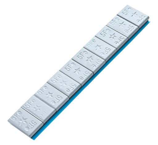 Závažia z lepenej ocele 5g 20ks Grey Fivestars