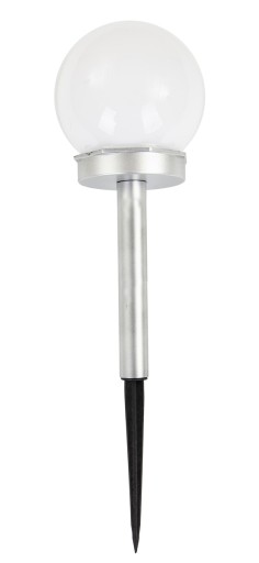 SLNEČNÁ LAMPA MLIEČNA GUĽOVÁ SASKA GARDEN 10x35cm