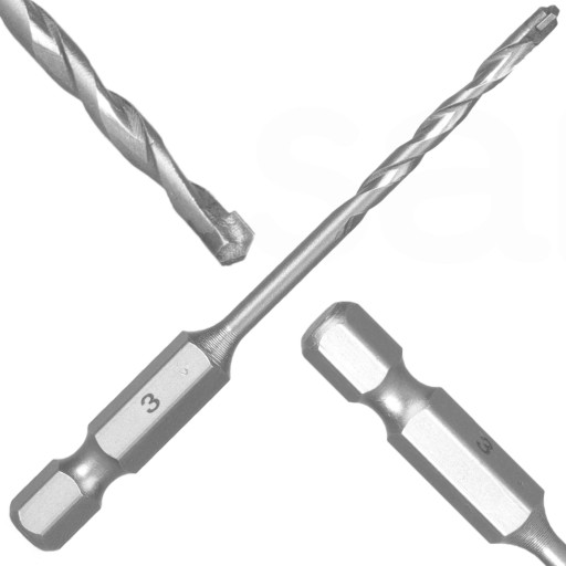 VŔTAČKA VŔTAČKA 3,0 mm do BETÓNU, KOVOVÉHO ORICE