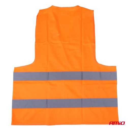 VÝSTRAŽNÁ VESTA ORANŽOVÁ SV-02 S CERTIFIKÁTOM