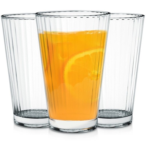 3x poháre DRINK, voda, džús, kompót, sada pohárov na nápoje