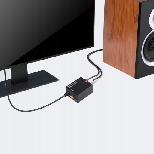 OPTICKÝ AUDIO CAD DIGITÁLNY NA ANALOGOVÝ KONVERTOR TOSLINK KOAXIÁLNY RCA CINCH