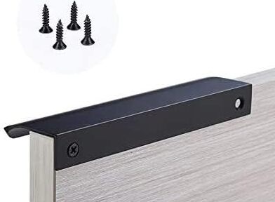 hranová úchytka 150mm MATTE BLACK MODERN nábytková úchytka