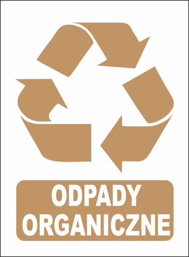 Recyklačná nálepka BIO ODPAD 15x20 cm