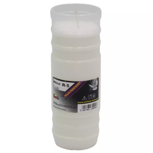 Parafínová vložka na sviečky ROL-CHEM 17,5 cm 5 dní 120 hodín High Quality R5