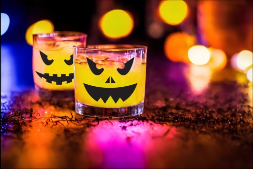HALLOWEEN Nálepky na poháre Funny Scary 16 ks.