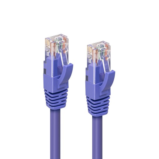 MicroConnect CAT6A UTP 1m Purple LSZH