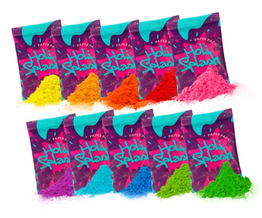 Holi Splash powder Festival of Colors Red ECO